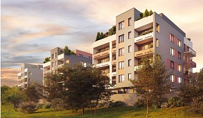Двухкомнатные квартиры в новом ЖК "Сады Богдалец", Прага-4, Михле.